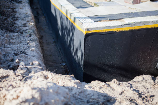 Residential Interior Drainage System installation at a Augusta, WI home by SJ Waterproofing Pros